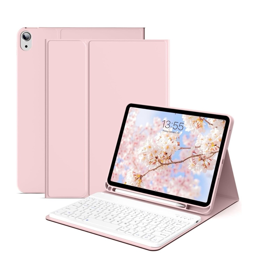 Brand New 10.2inch/11inch Keyboard Case for iPad/Pink